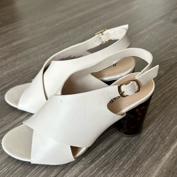 JUSTFAB Jayda Sling-Back Heeled Sandal- Bone - Picture 5 of 13